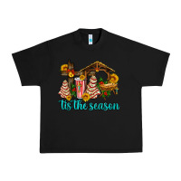 Black tis the seasin with christmas cake abd jesus Urban Heavy Tee - AdoDesignShop