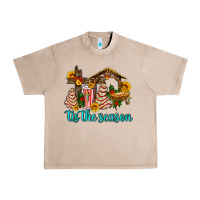 French Oak tis the seasin with christmas cake abd jesus Urban Heavy Tee - AdoDesignShop