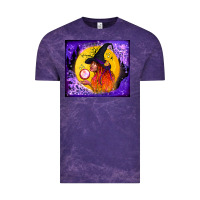 Cloud Purple witch with crystal ball tumbler Vintage Tee - BundleAndBundleShop