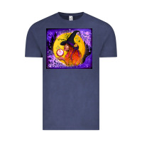 Vintage Denim witch with crystal ball tumbler Vintage Tee - BundleAndBundleShop