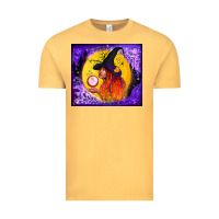 Vintage Mustard witch with crystal ball tumbler Vintage Tee - BundleAndBundleShop