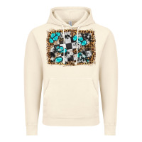 Vintage Artic race leopard and gemstone background Vintage Hoodie - HRA Design Shop