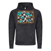 Vintage Black race leopard and gemstone background Vintage Hoodie - HRA Design Shop