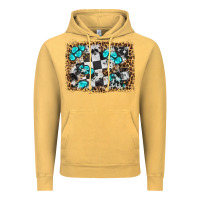 Vintage Mustard race leopard and gemstone background Vintage Hoodie - HRA Design Shop