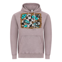 Vintage Zinc race leopard and gemstone background Vintage Hoodie - HRA Design Shop