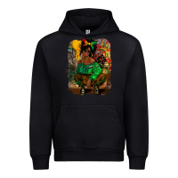 Black juneteenth black woman fashion girl Urban Hoodie - CowGirlArtShop