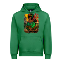 Emerald juneteenth black woman fashion girl Urban Hoodie - CowGirlArtShop