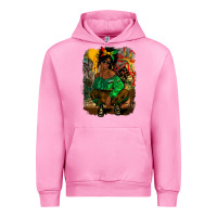 Fuchsia Pink juneteenth black woman fashion girl Urban Hoodie - CowGirlArtShop