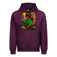 Mauve Wine juneteenth black woman fashion girl Urban Hoodie - CowGirlArtShop