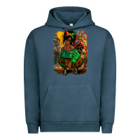 Pigment Midnight Navy juneteenth black woman fashion girl Urban Hoodie - CowGirlArtShop
