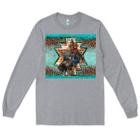Heather Grey western rodeo bullfighter Aztec leopard turquoise Long Sleeve Tee - BarkalooDesign