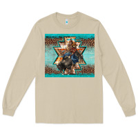 Mushroom western rodeo bullfighter Aztec leopard turquoise Long Sleeve Tee - BarkalooDesign