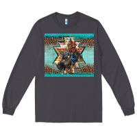 Smoke western rodeo bullfighter Aztec leopard turquoise Long Sleeve Tee - BarkalooDesign