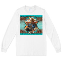White western rodeo bullfighter Aztec leopard turquoise Long Sleeve Tee - BarkalooDesign