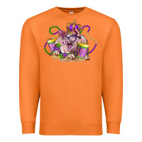 Carrot Mardi Gras pig Premium Sweatshirt - LillyAllenDesigns