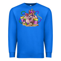 True Royal Mardi Gras pig Premium Sweatshirt - LillyAllenDesigns