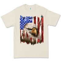 Bone usa flag with eagle head Premium Tee - texasbilliewilder