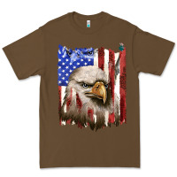 Cacao usa flag with eagle head Premium Tee - texasbilliewilder