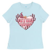 Baby Blue future cowgirl Ladies Tee - MaliasSmallBusiness