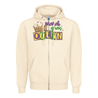 Sandshell mardi gras queen Zipper Hoodie - MaliasSmallBusiness