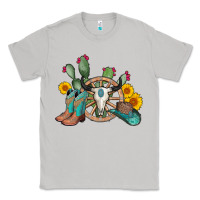 Moon Dust wheel bull skull western cowboy Classic Tee - AdoDesignShop