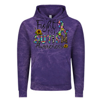 Cloud Purple fight for autism awareness Vintage Hoodie - CowhideDigitalArt