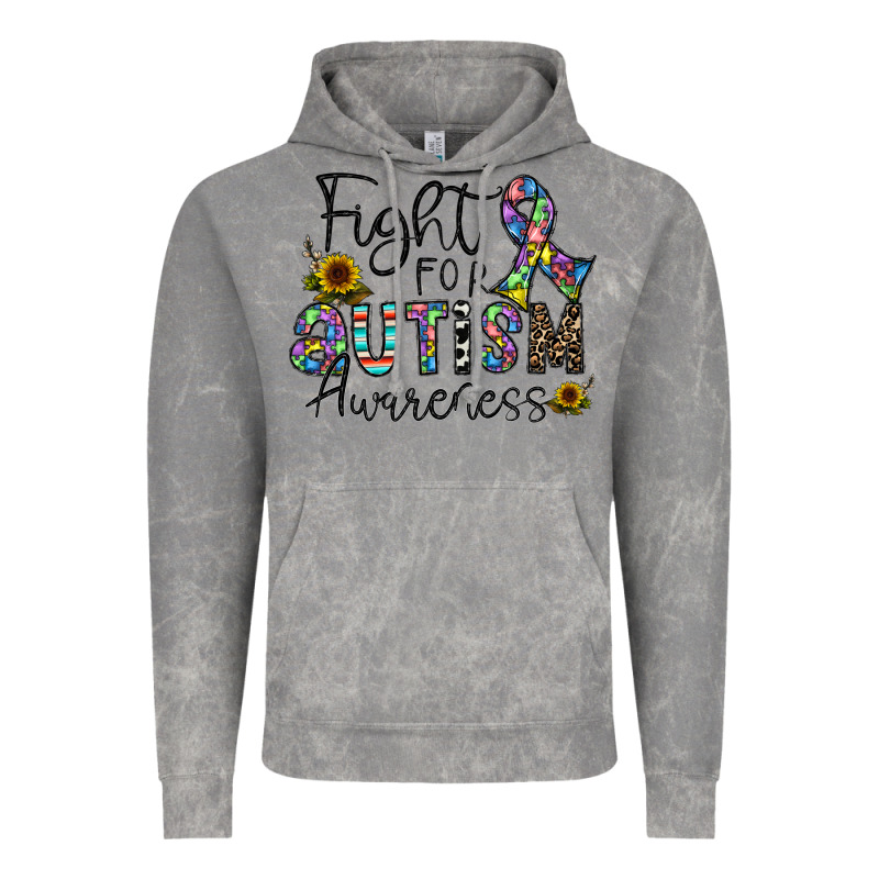 Fight For Autism Awareness Vintage Hoodie by CowhideDigitalArt | Teevron