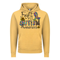 Vintage Mustard fight for autism awareness Vintage Hoodie - CowhideDigitalArt