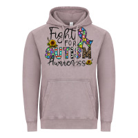 Vintage Zinc fight for autism awareness Vintage Hoodie - CowhideDigitalArt