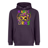 Plum mardi gras mask Heavyweight Hoodie - LillyAllenDesigns
