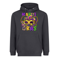 Smoke mardi gras mask Heavyweight Hoodie - LillyAllenDesigns