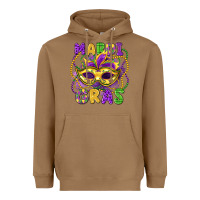 Toasted Coconut mardi gras mask Heavyweight Hoodie - LillyAllenDesigns