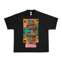 Black raised 90's country guitar cactus sunflower's 12 oz can cooler  (slim) Urban Heavy Tee - Artiststas
