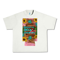 Pistachio raised 90's country guitar cactus sunflower's 12 oz can cooler  (slim) Urban Heavy Tee - Artiststas