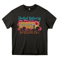 Asphalt student delivery specialist school bus Heavy Core Tee - Artiststas