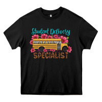 Black student delivery specialist school bus Heavy Core Tee - Artiststas