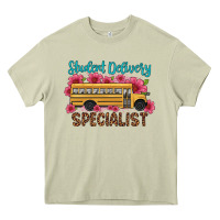 Mossy student delivery specialist school bus Heavy Core Tee - Artiststas