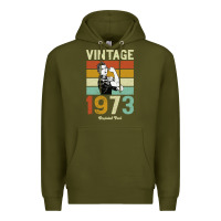 Army Green Vintage 1973 Orginial Parts Premium Hoodie - Bettercallsaul