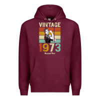 Burgundy Vintage 1973 Orginial Parts Premium Hoodie - Bettercallsaul