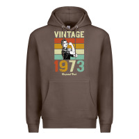 Coffee Vintage 1973 Orginial Parts Premium Hoodie - Bettercallsaul