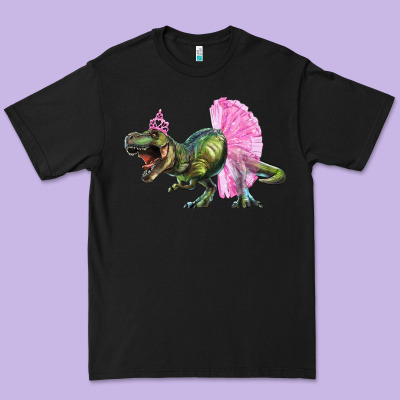 Premium Tee balerina t rex dinosaur with tutu