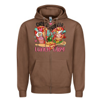 Chestnut cupids favorite lunch lady Zipper Hoodie - MaliasSmallBusiness