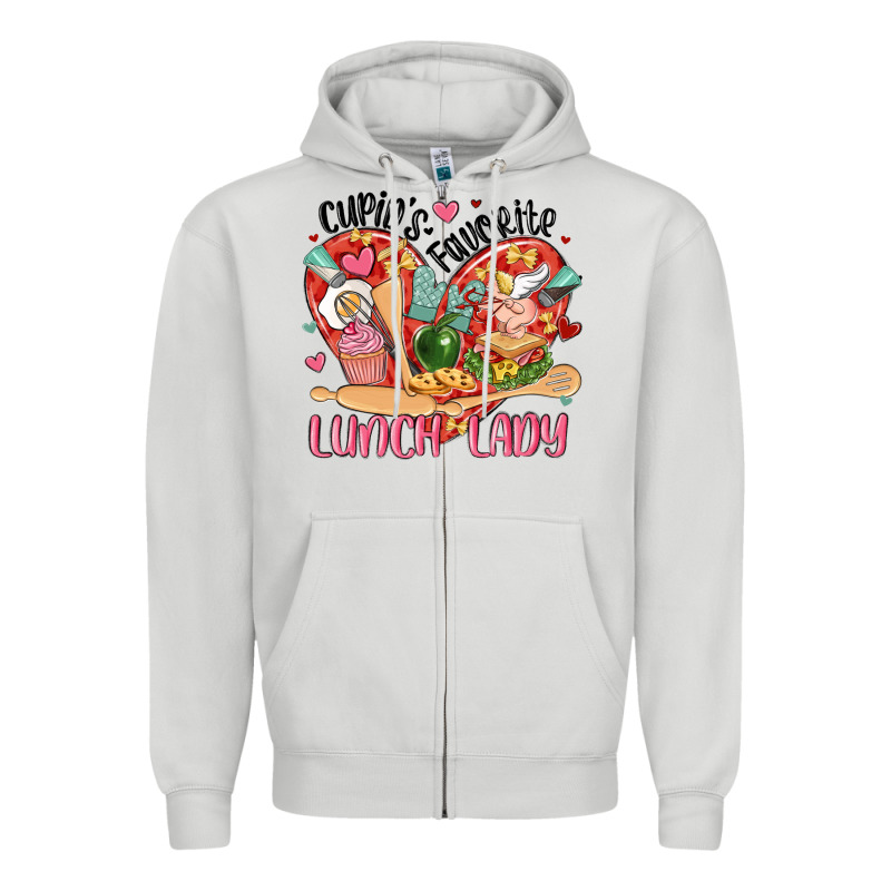 Cupids Favorite Lunch Lady Zipper Hoodie by MaliasSmallBusiness | Teevron