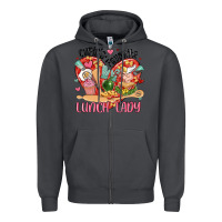 Smoke cupids favorite lunch lady Zipper Hoodie - MaliasSmallBusiness