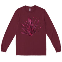 Burgundy Pink Cordyline Long Sleeve Tee - LillyAllenDesigns