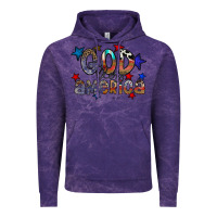 Cloud Purple god bless america Vintage Hoodie - CowhideDigitalArt