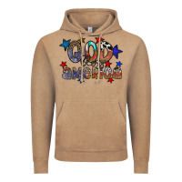Vintage Coffee god bless america Vintage Hoodie - CowhideDigitalArt
