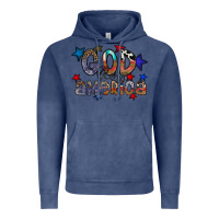 Vintage Denim god bless america Vintage Hoodie - CowhideDigitalArt