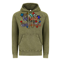 Vintage Olive god bless america Vintage Hoodie - CowhideDigitalArt