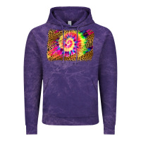 Cloud Purple leopard, tie die backgraund Vintage Hoodie - JahusDesignShop
